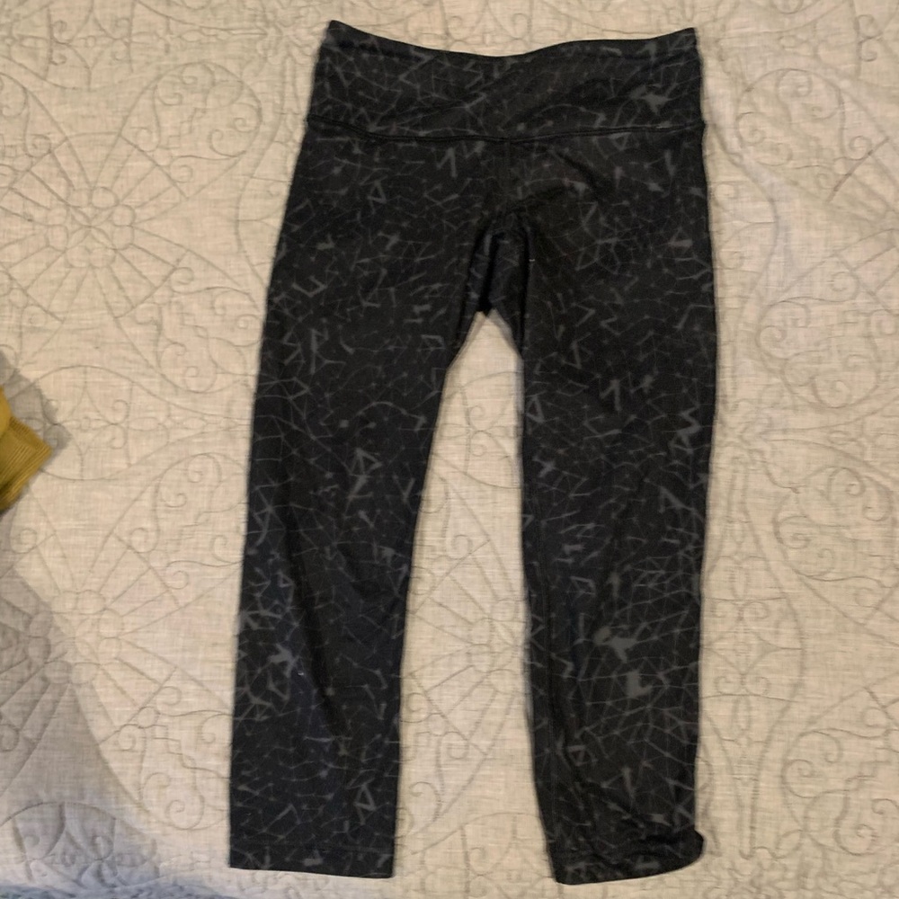 lululemon athletica Black Patterned Leggings